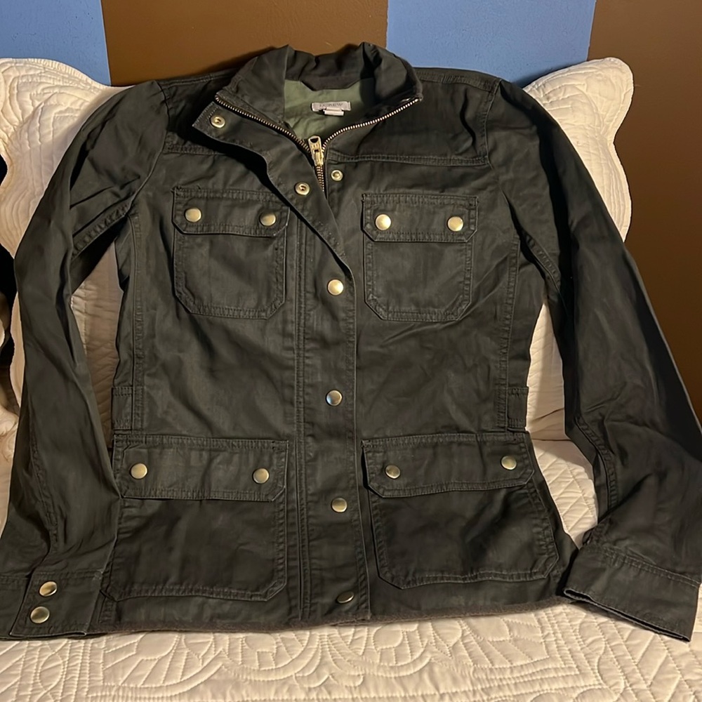 J.Crew green lightweight jacket